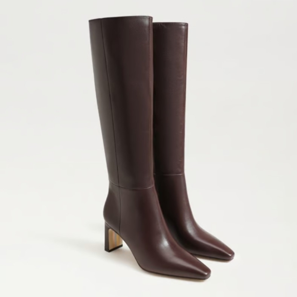 Sam Edelman Sylvia Boots in Spiced Pecan, Size 9 Wide Calf